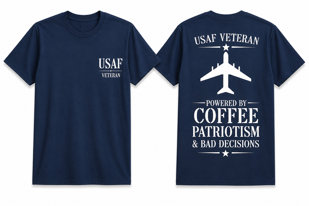 Custom vinyl t-shirt mockup front and back