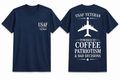 Custom vinyl t-shirt mockup front and back